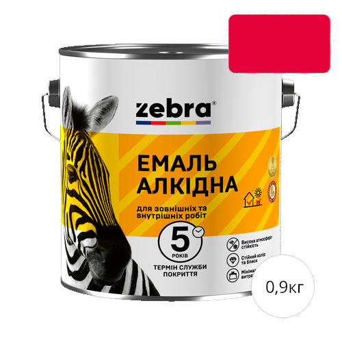 Zebra 0,9 Красная