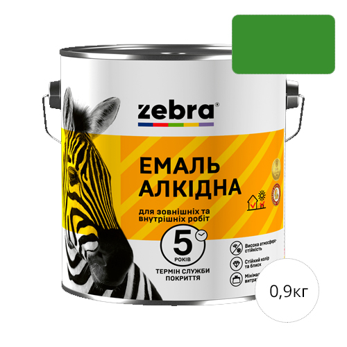 Zebra 0,9 Светло-зеленая