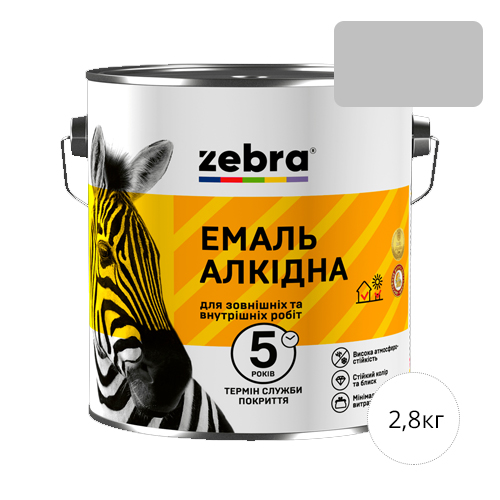 Zebra 2,8 Светло-серая