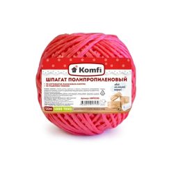 Шпагат полипропиленовый 50м красный Komfi